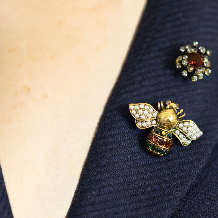 סט 3 סיכות TRIO Baroque Bee & Pearl · OfeelE — תצוגה 2