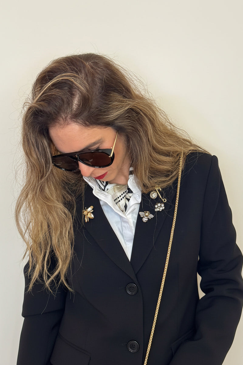 משקפי שמש LOLA Vintage Aviator UV400 במבנה אוברסייז קל