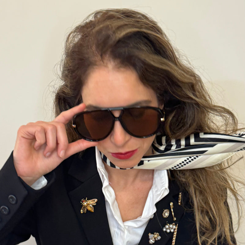 קלאץ׳ ערב ECLIPSE בחיתוך גאומטרי עם ידית מובנית
