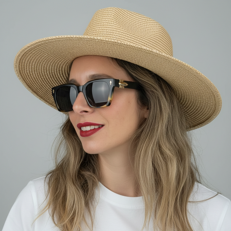 משקפי שמש ROXY Modern-Square UV400 בעבודת יד
