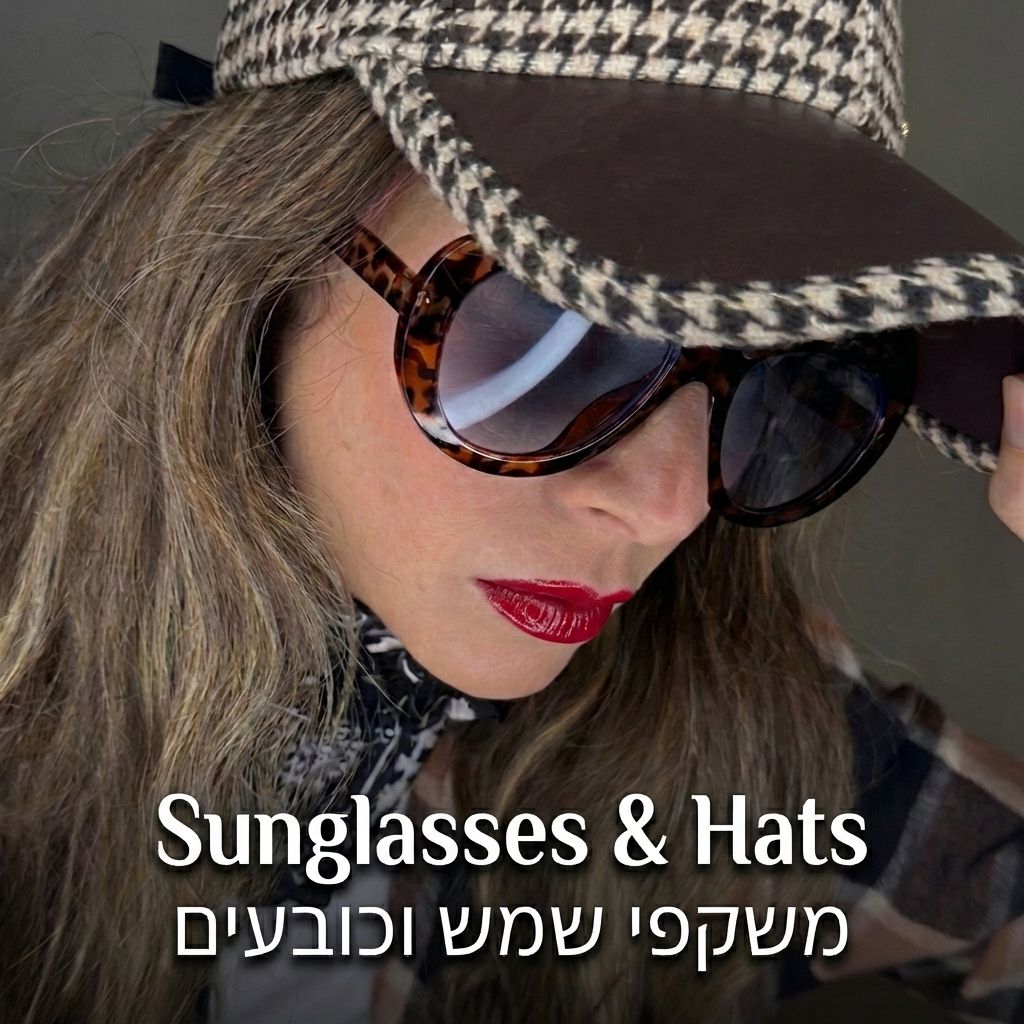 משקפי שמש וכובעים
