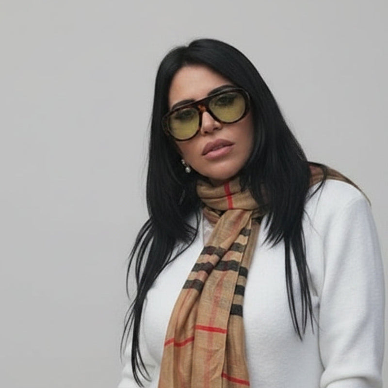 משקפי שמש DONNA Vintage Jumbo UV400 — המסתורין המוחלט
