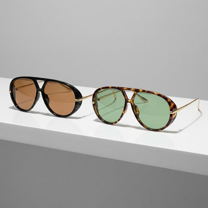 משקפי שמש לולה  LOLA Vintage Aviator Shield 400 UV– נוכחות עוצמתית בסטייל איקוני