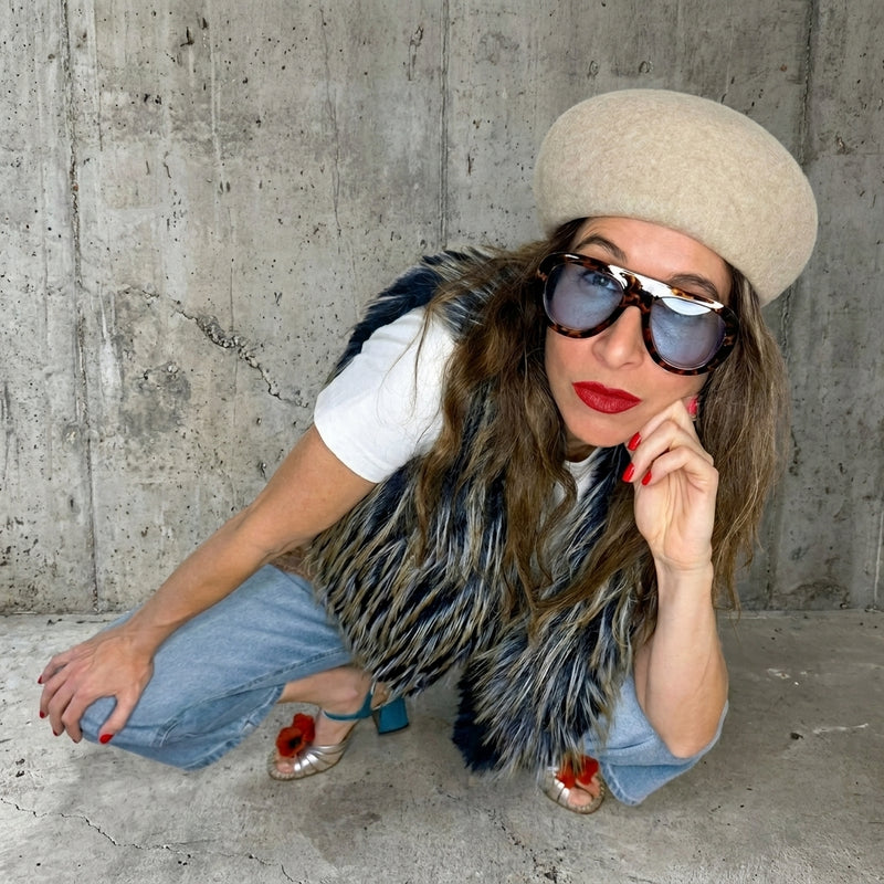 משקפי שמש DONNA Vintage Jumbo UV400 — המסתורין המוחלט