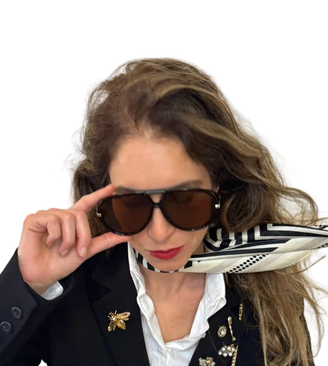 משקפי שמש LOLA Vintage Aviator UV400 — 36 גרם של נוכחות