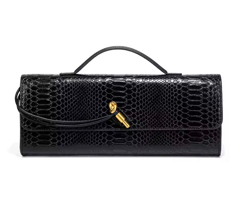תיק ערב קרוקו-שיק Croco Box — הפריט שגונב את הערב