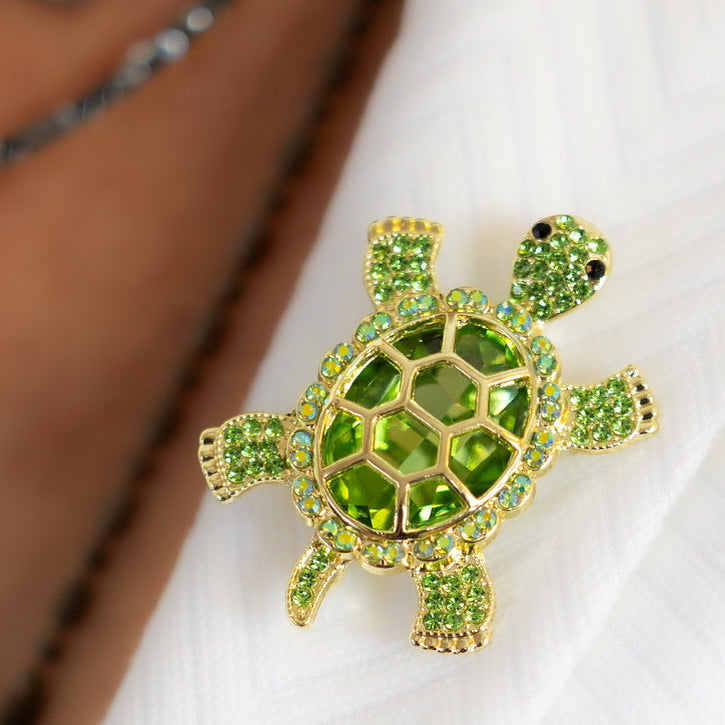 סיכת צב Emerald Turtle · OfeelE