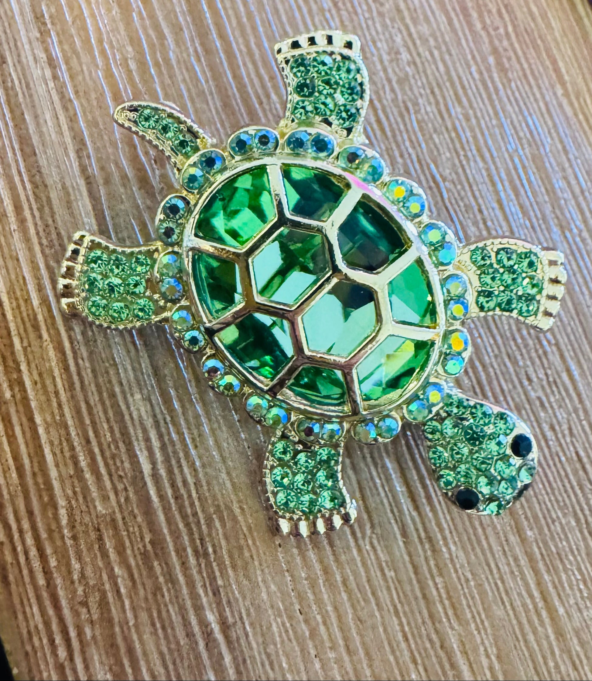 סיכת צב "Emerald Turtle" – הקסם הקטן שמשלים כל לוק