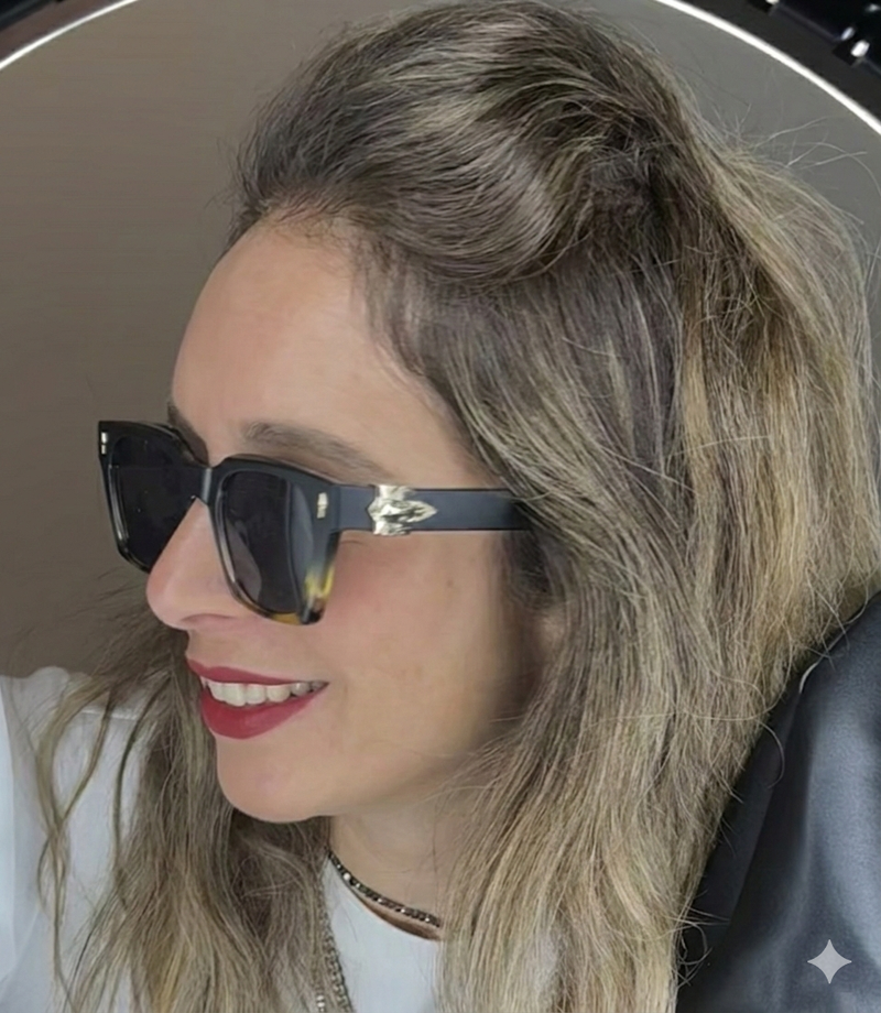 משקפי שמש ROXY Modern-Square UV400 בעבודת יד